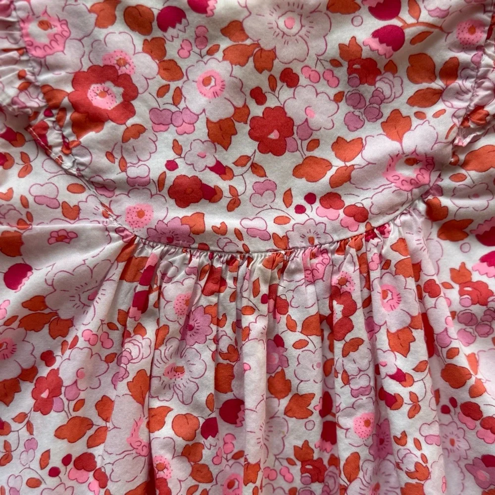 Jacadi Baby Girl Romper in Floral Liberty Fabric - Size 12M - Picture 3 of 14